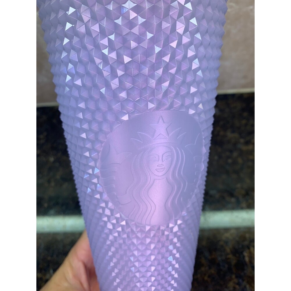Starbucks 2021 Icy Venti Tumbler - Holographic Studded Limited Edition - 24 OZ - Picture 6 of 9